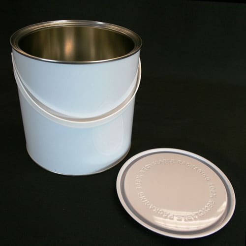 Empty Tin Cans Metal Paint Cans Mixing White With Metal Lever Lid 250ml  500ml 1L