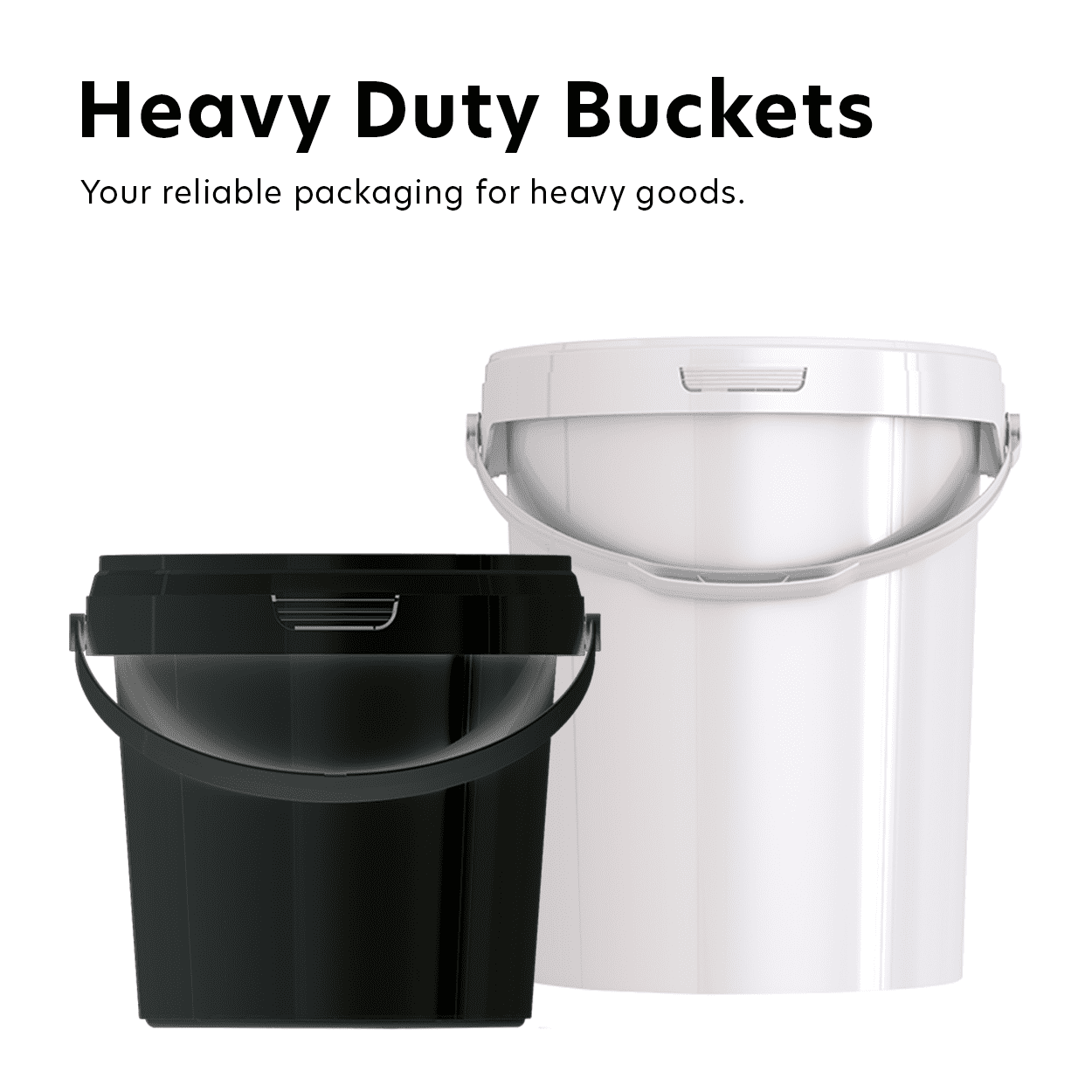 Plastic Buckets, Wholesale Food-grade Packaging